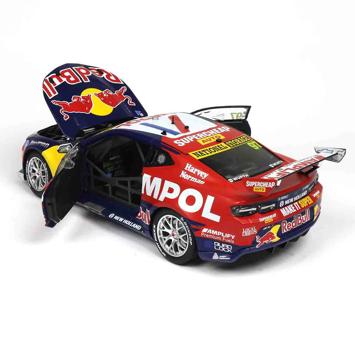 CHEVROLET CAMARO GEN3 ZL1 - RED BULL RACING - VAN GISBERGEN  #97 - 2023 Thrifty Newcastle 500 - Race 2 WINNER - 1:18 Scale Diecast Model Car - Image 12