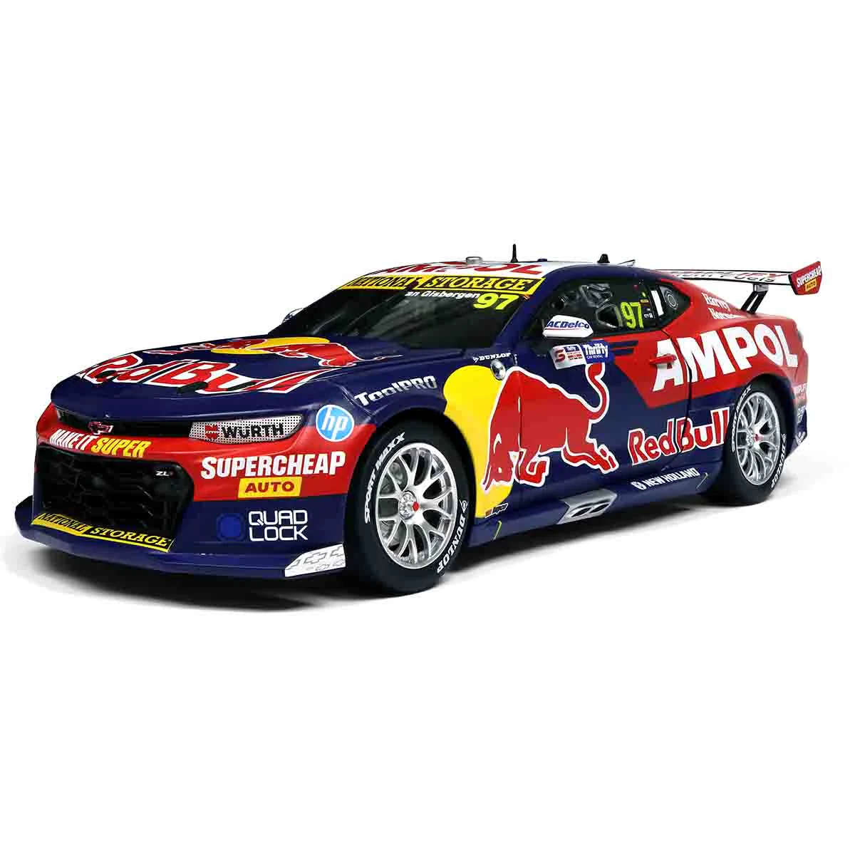 CHEVROLET CAMARO GEN3 ZL1 - RED BULL RACING - VAN GISBERGEN  #97 - 2023 Thrifty Newcastle 500 - Race 2 WINNER - 1:18 Scale Diecast Model Car - Image 14