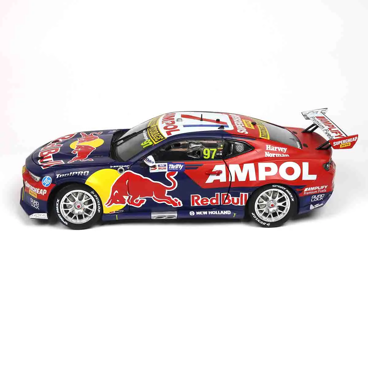 CHEVROLET CAMARO GEN3 ZL1 - RED BULL RACING - VAN GISBERGEN  #97 - 2023 Thrifty Newcastle 500 - Race 2 WINNER - 1:18 Scale Diecast Model Car - Image 4