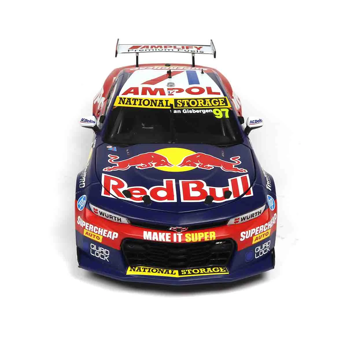 CHEVROLET CAMARO GEN3 ZL1 - RED BULL RACING - VAN GISBERGEN  #97 - 2023 Thrifty Newcastle 500 - Race 2 WINNER - 1:18 Scale Diecast Model Car - Image 9