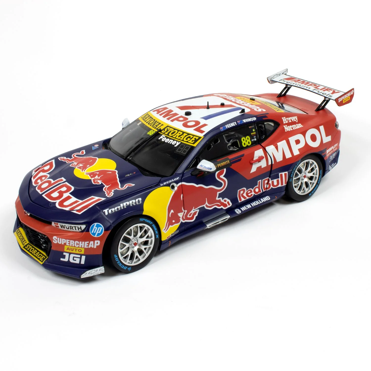 CHEVROLET CAMARO - RED BULL AMPOL RACING - FEENEY / WHINCUP #88 - 2023 Sandown 500 WINNER - 1:18 Scale Diecast Model Car - Image 3