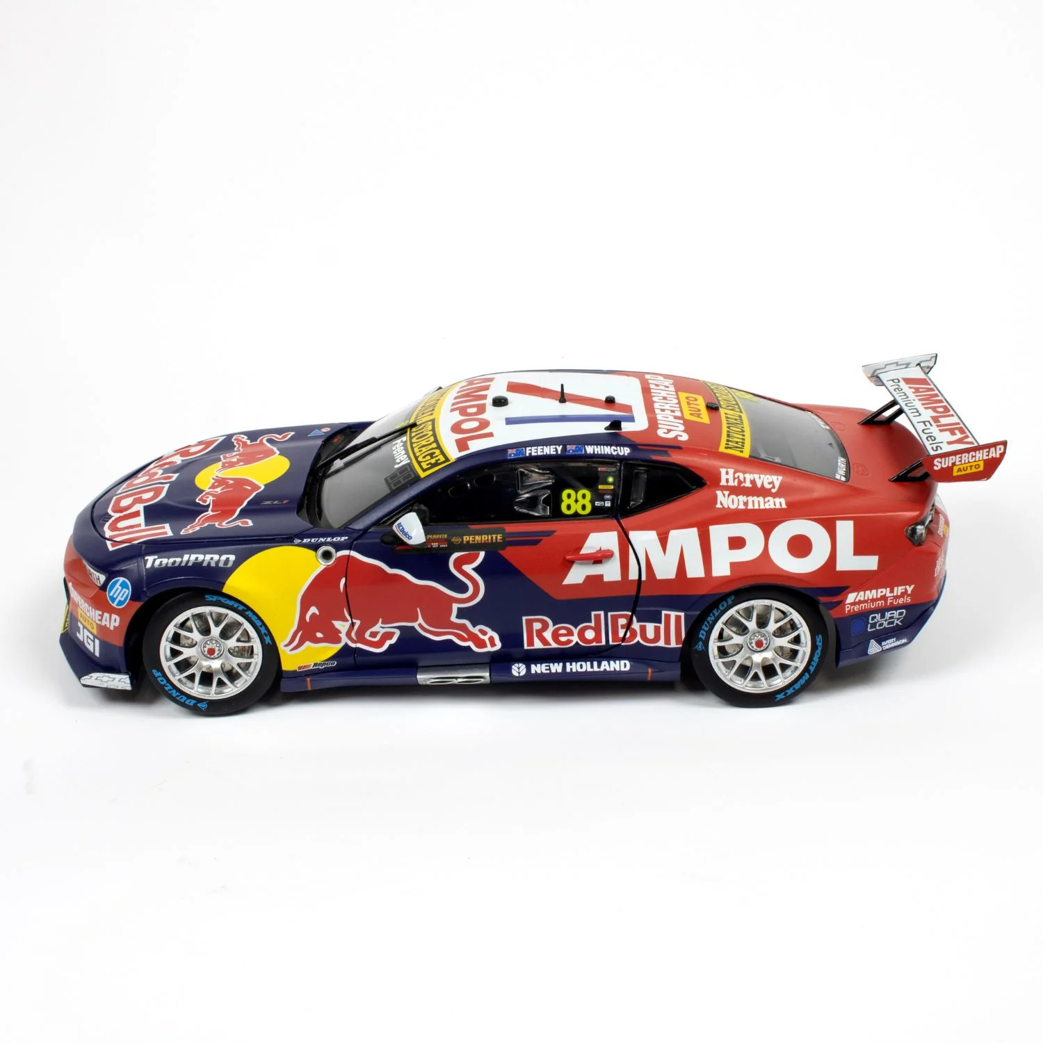 CHEVROLET CAMARO - RED BULL AMPOL RACING - FEENEY / WHINCUP #88 - 2023 Sandown 500 WINNER - 1:18 Scale Diecast Model Car - Image 5