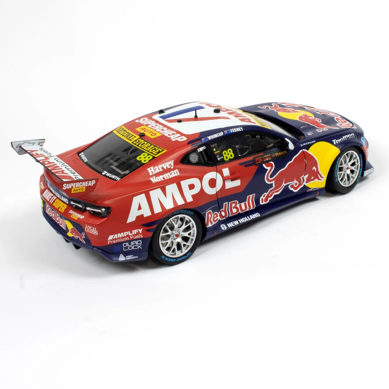 CHEVROLET CAMARO - RED BULL AMPOL RACING - FEENEY / WHINCUP #88 - 2023 Sandown 500 WINNER - 1:18 Scale Diecast Model Car - Image 7