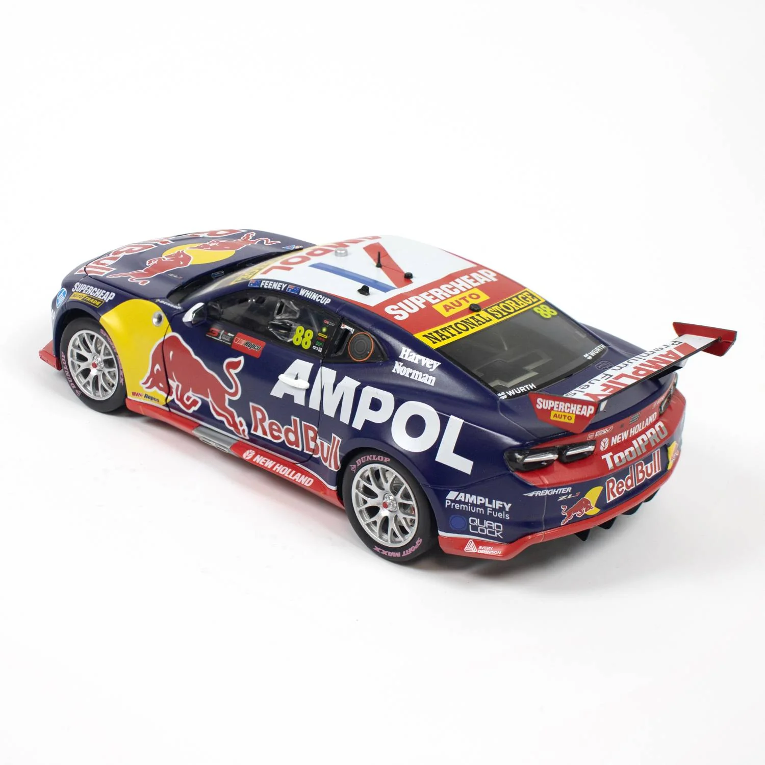 CHEVROLET CAMARO - RED BULL AMPOL RACING - FEENEY/WHINCUP #88 - 2024 REPCO BATHURST 1000 RUNNER-UP - 1:43 Scale Diecast Model Car - Image 7
