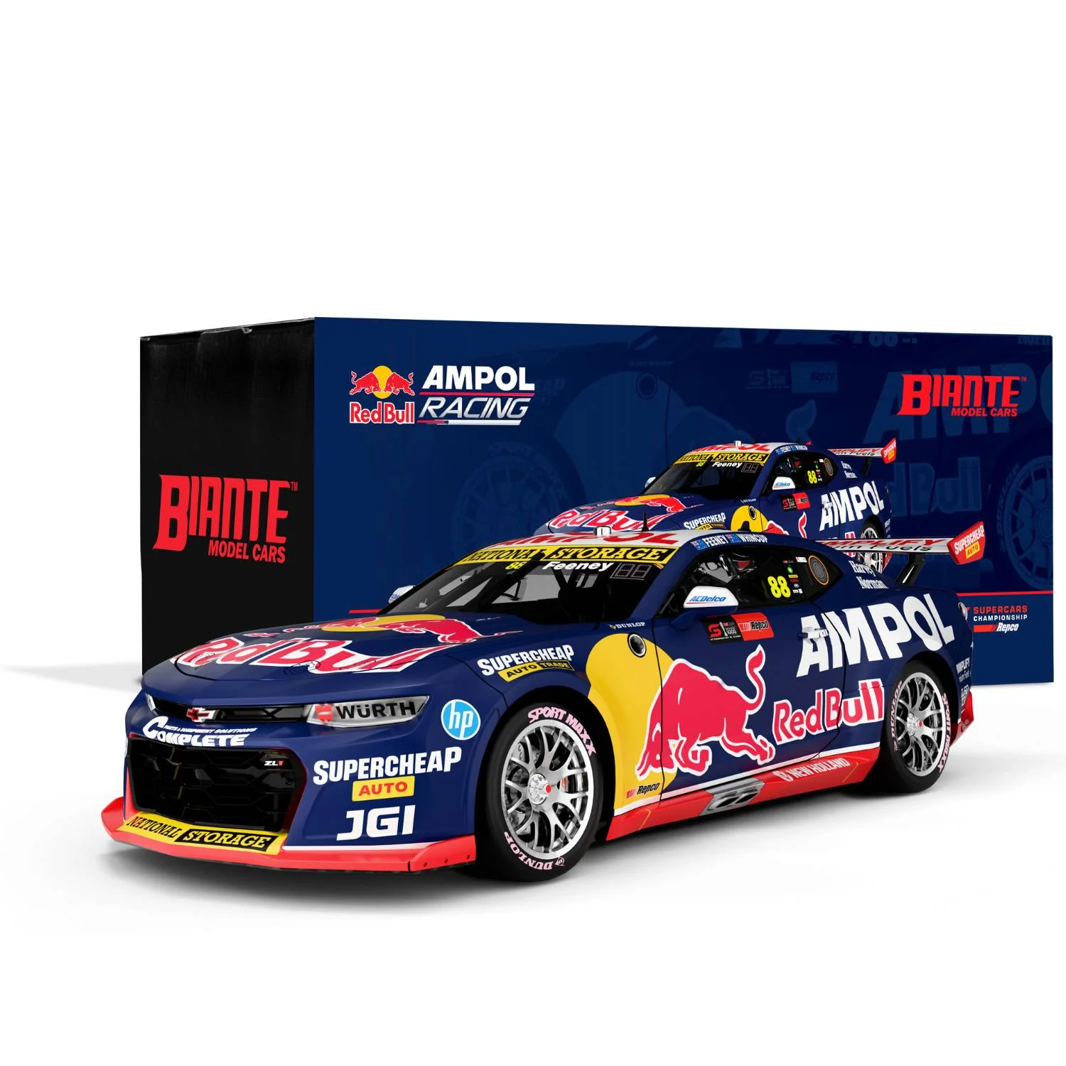 CHEVROLET CAMARO - RED BULL AMPOL RACING - FEENEY/WHINCUP #88 - 2024 REPCO BATHURST 1000 RUNNER-UP - 1:43 Scale Diecast Model Car - Image 3
