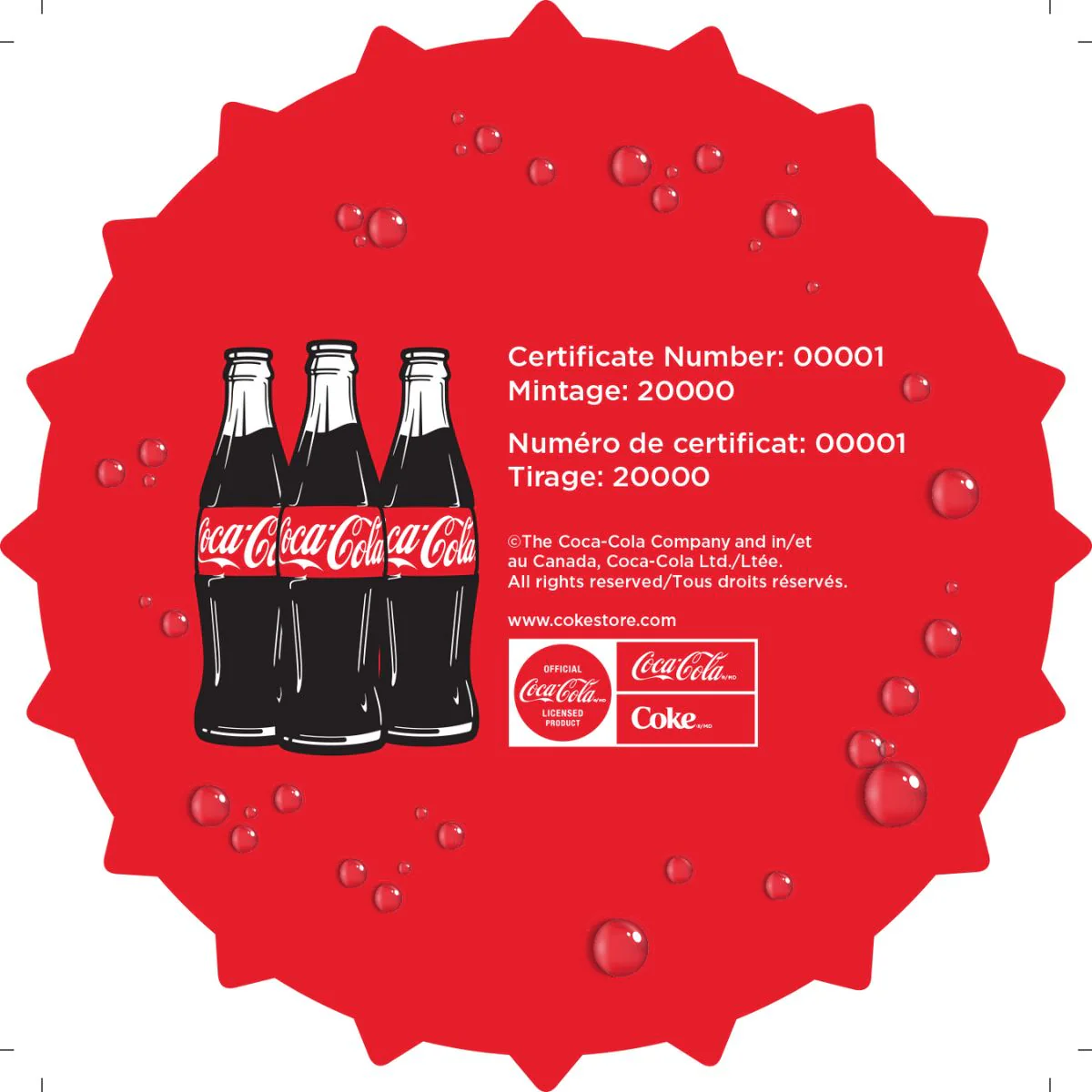 Coca-Cola 2025 $1 Bottle Cap Shaped Silver Coin - Image 6
