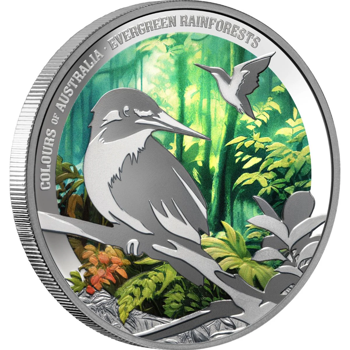Colours of Australia 2025 $1 Evergreen Rainforests 1oz Silver Proof Coin