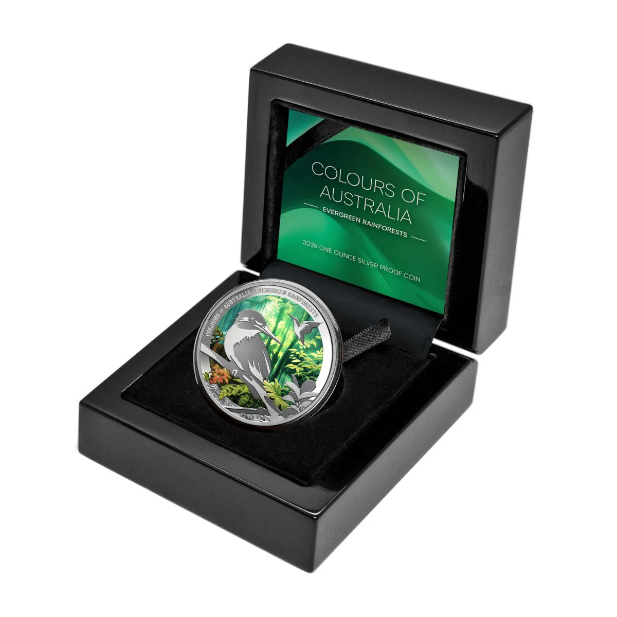 Colours of Australia 2025 $1 Evergreen Rainforests 1oz Silver Proof Coin - Image 3