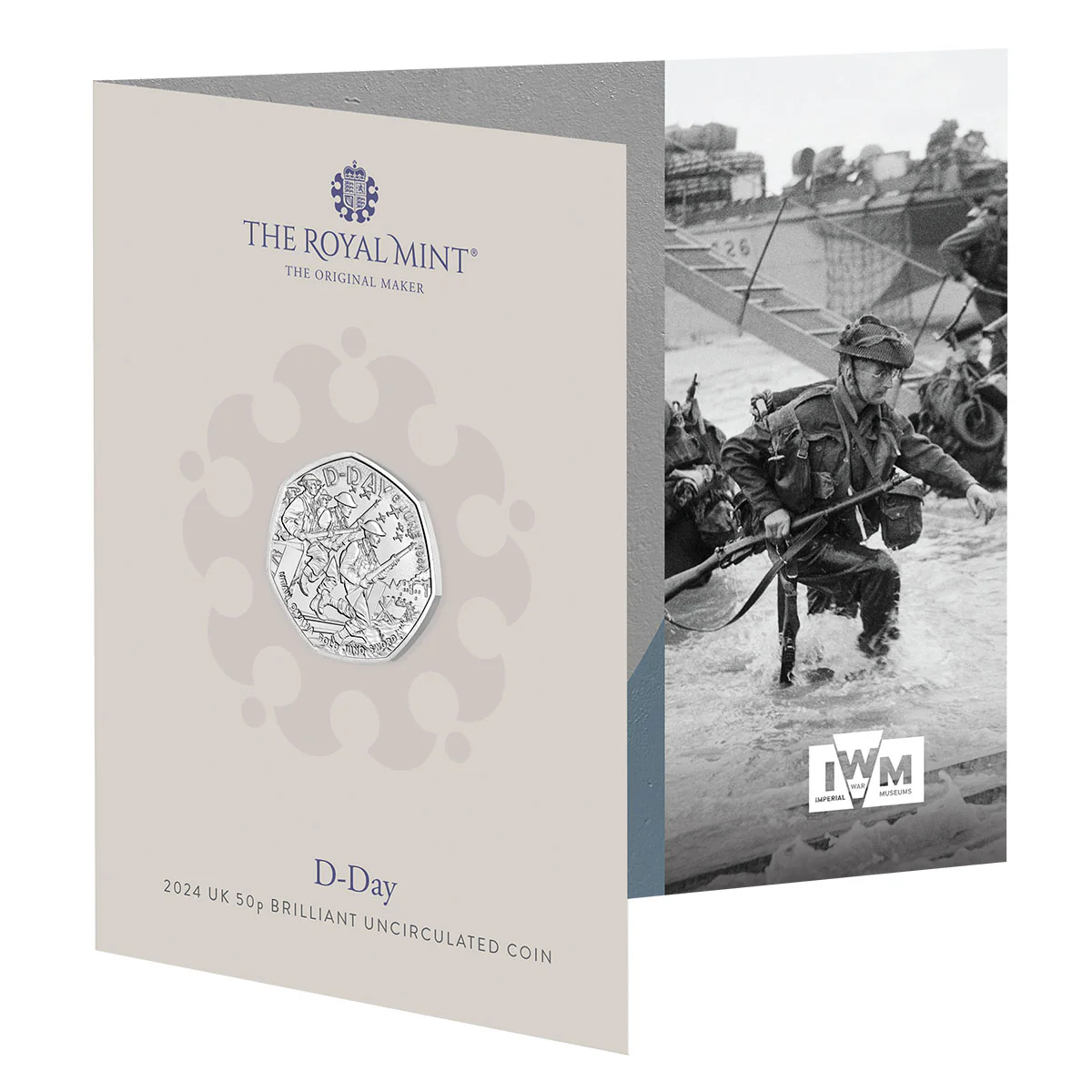 D-Day 2024 50p Cupro-Nickel Brilliant Uncirculated Coin - Image 3