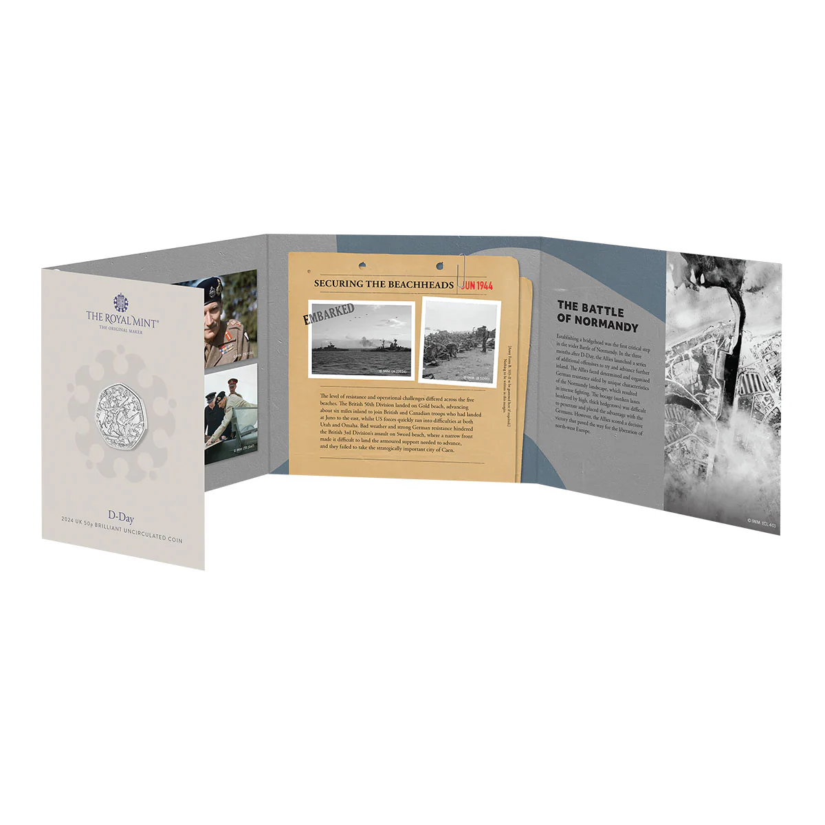 D-Day 2024 50p Cupro-Nickel Brilliant Uncirculated Coin - Image 4