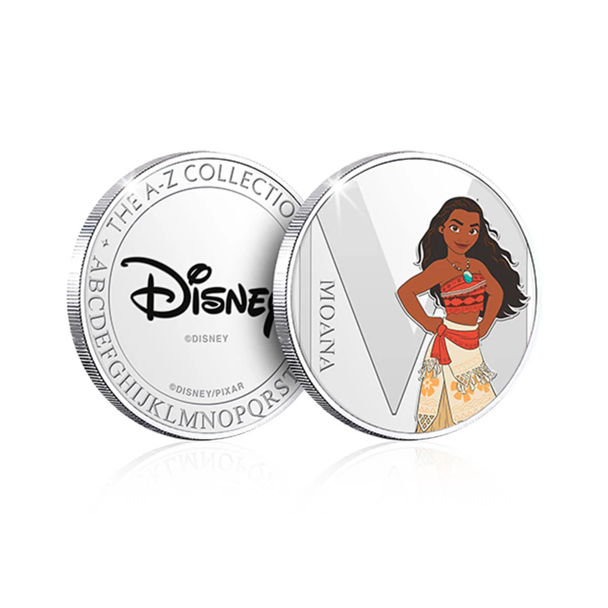 Disney M is for Moana Silver-Plated Commemorative