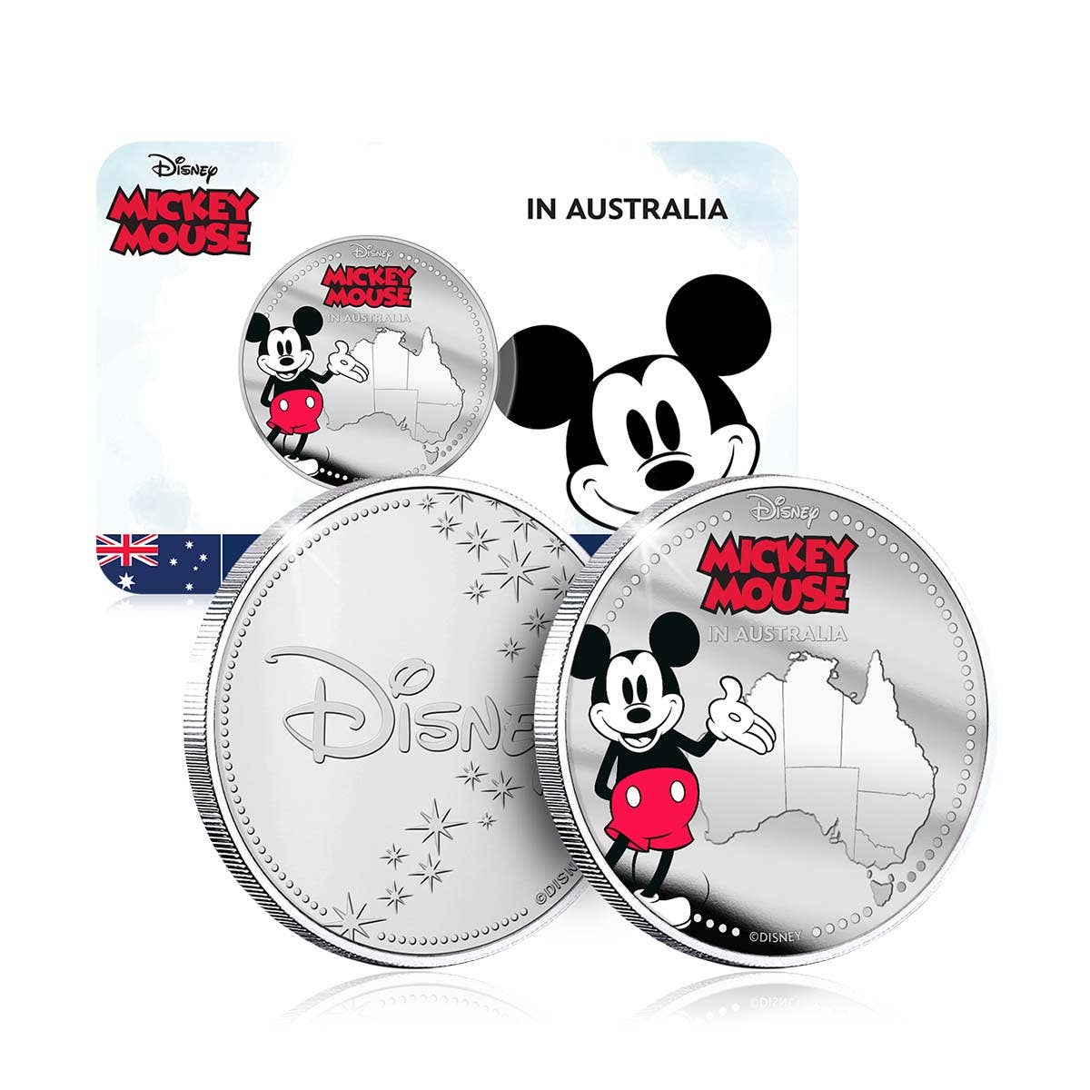 Disney Mickey in Australia Silver-plated Commemorative