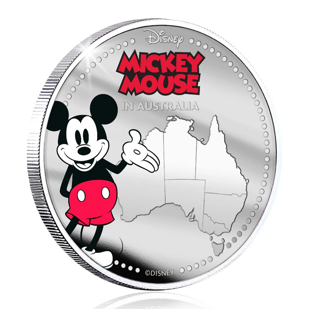 Disney Mickey in Australia Silver-plated Commemorative - Image 2