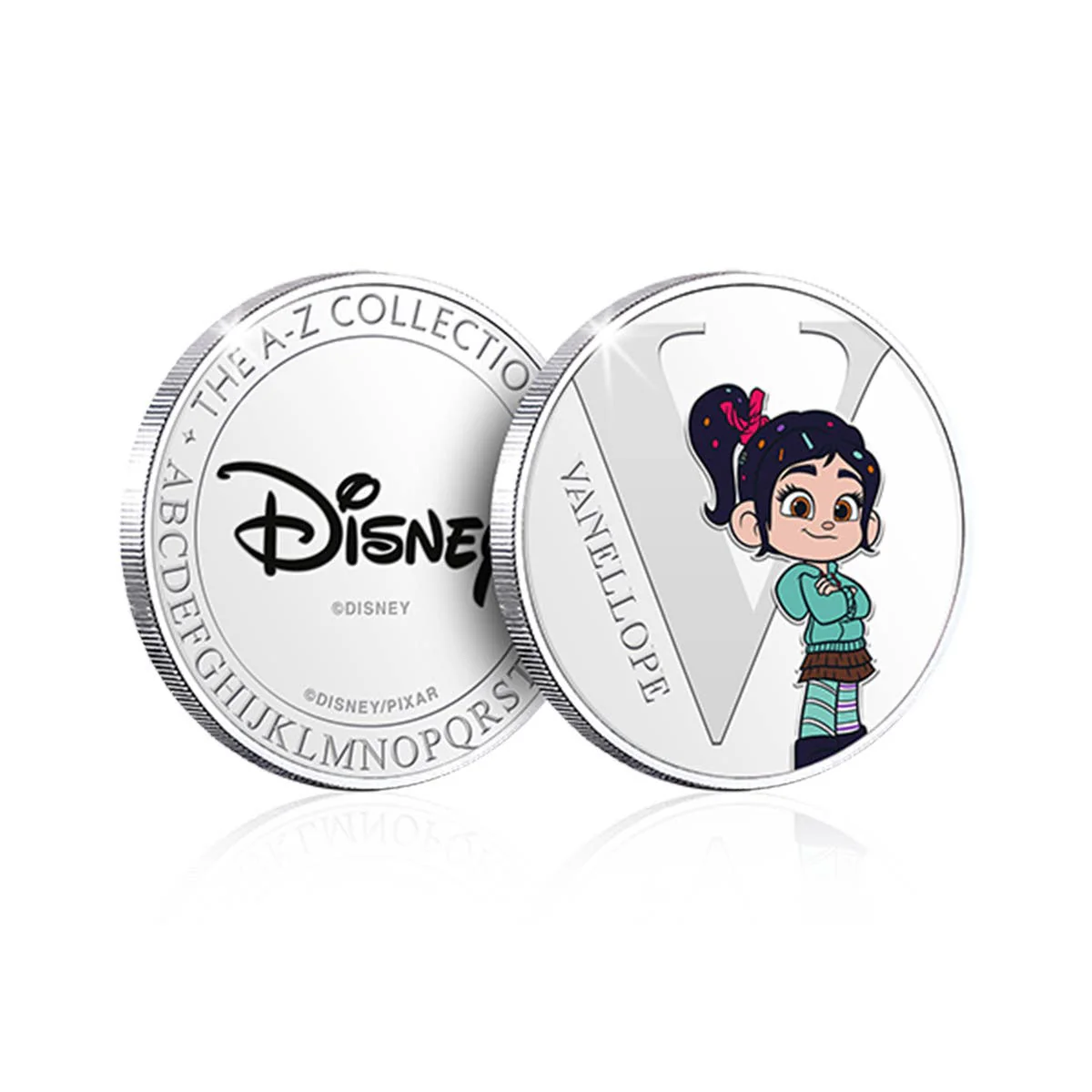Disney V is for Vanellope Silver-Plated Commemorative