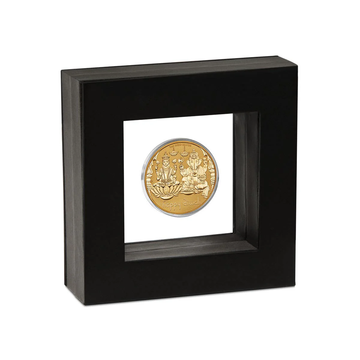 Diwali 2023 Gold-plated 1oz Silver Medallion - Image 4