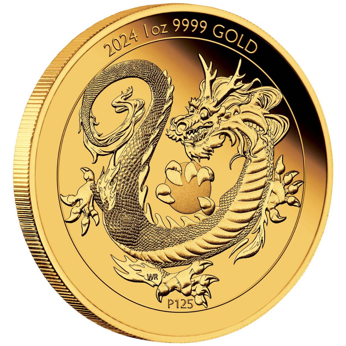 Australia Lunar Year of the Dragon 2024 $100 1oz Gold Proof Coin