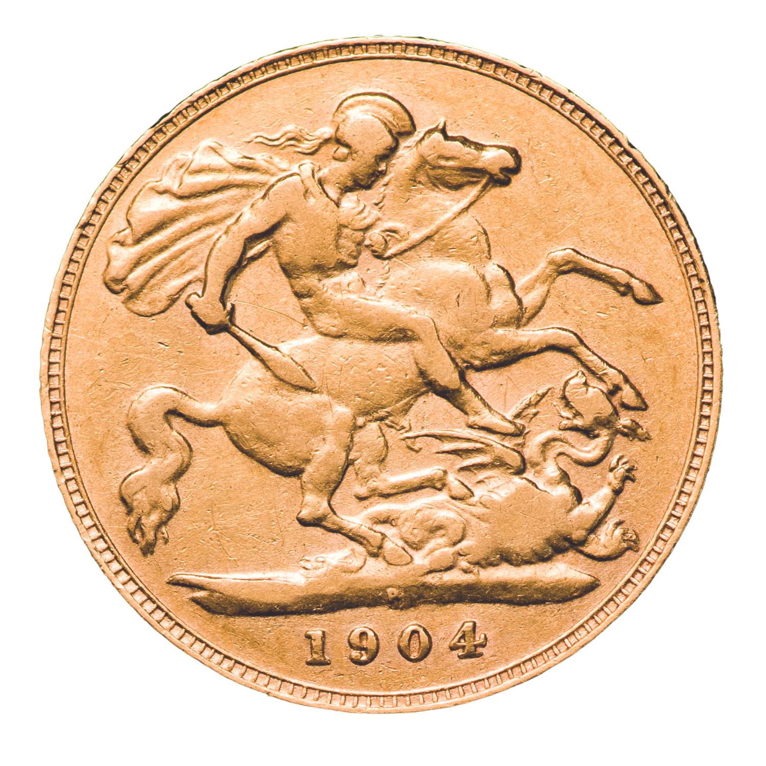 1904 Perth Edward VII Gold Half Sovereign good Very Fine