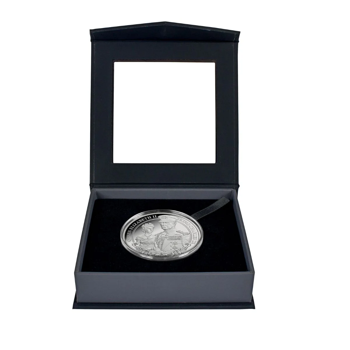 Elizabeth II & Charles III 2025 $1 Portraits of Power 1oz Silver Proof Coin - Image 3