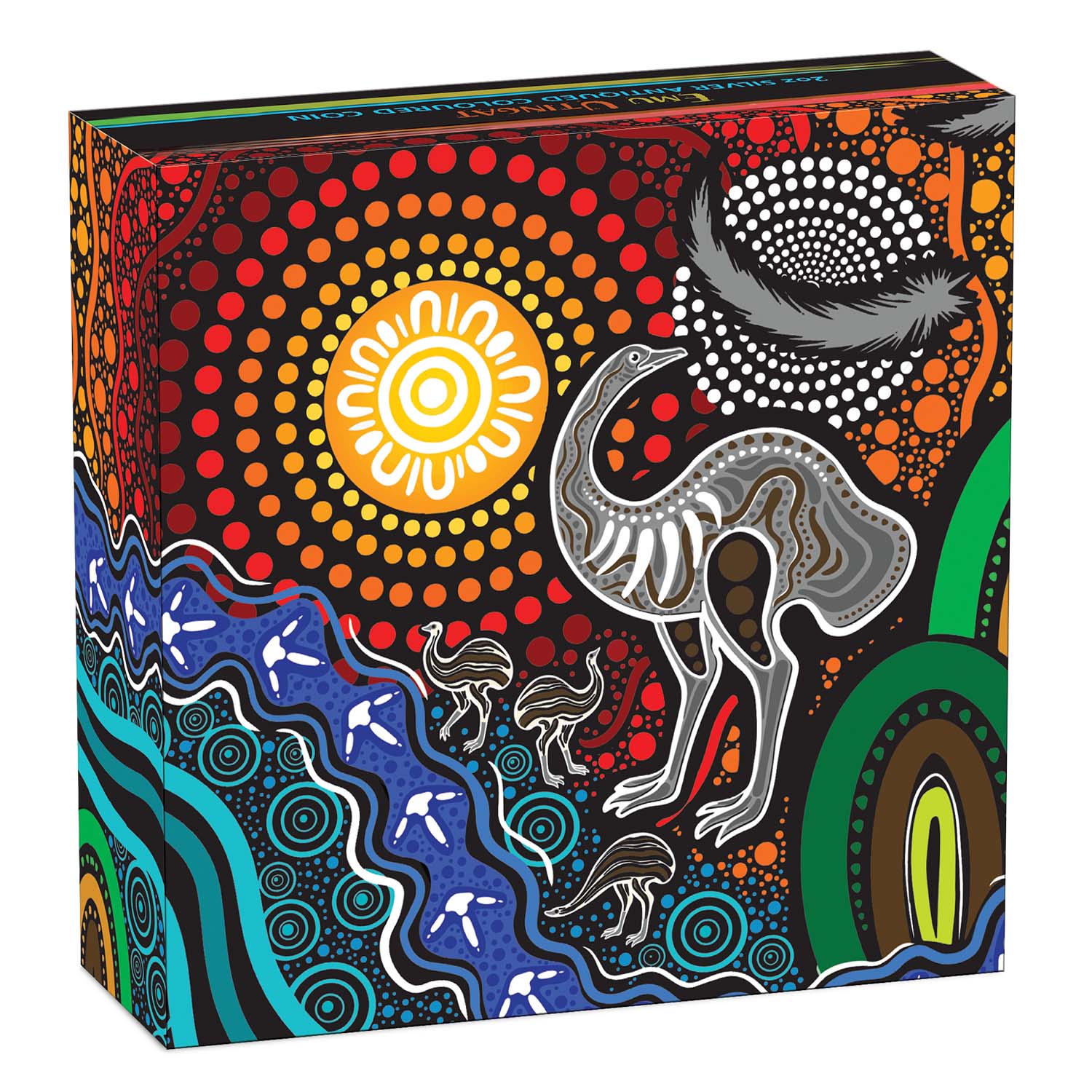 Australia Emu Utingat 2025 $2 Colour 2oz Silver Antique Coin - Image 4