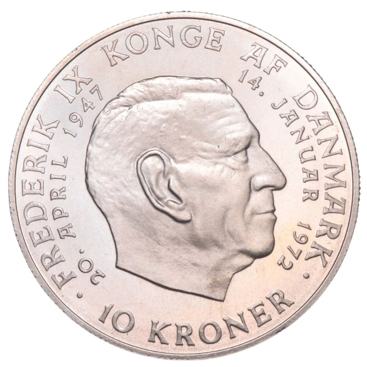 Denmark Margrethe II Silver 10 Kroner Coin - Image 2