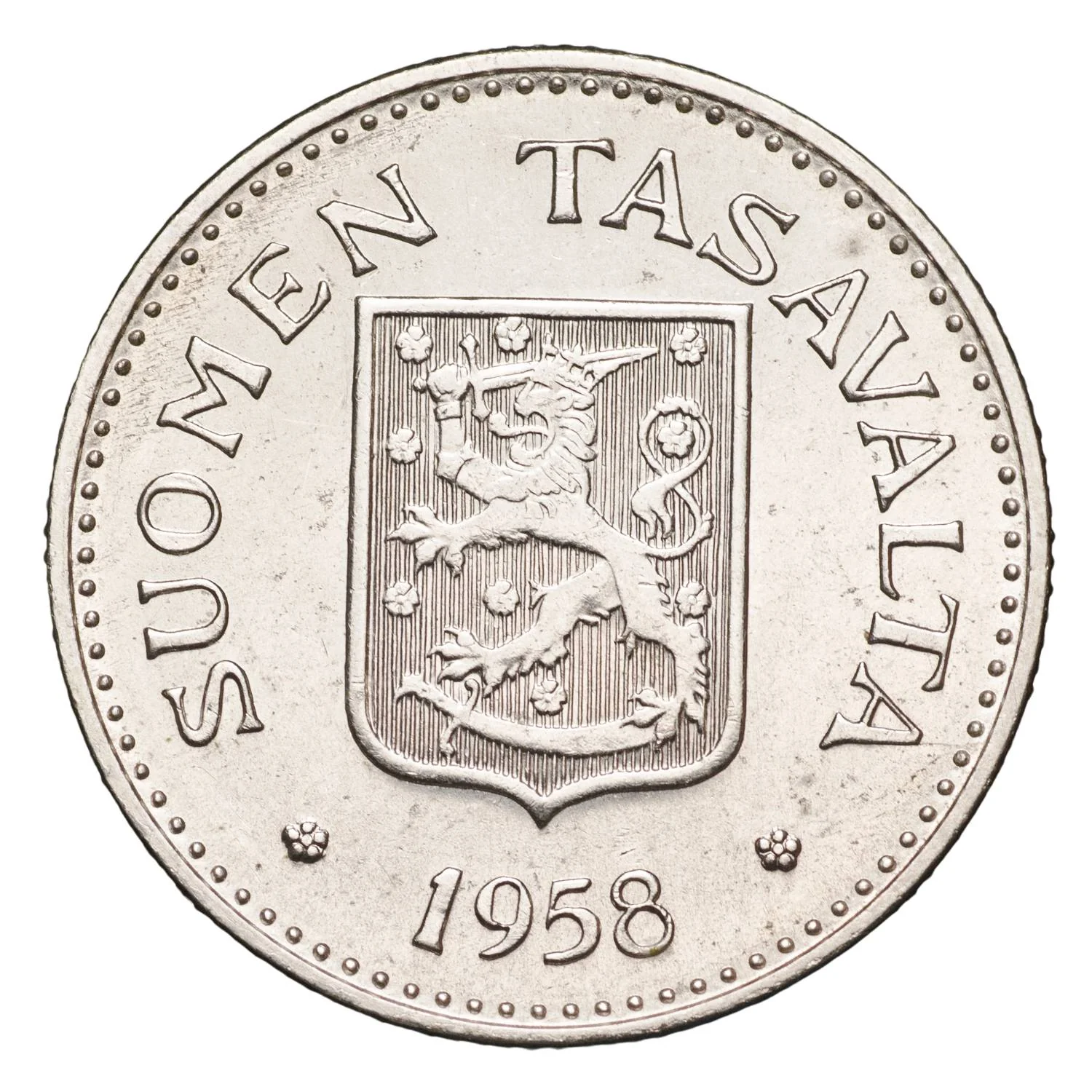 Finland Shielded Arms Silver 200 Markkaa Coin - Image 2