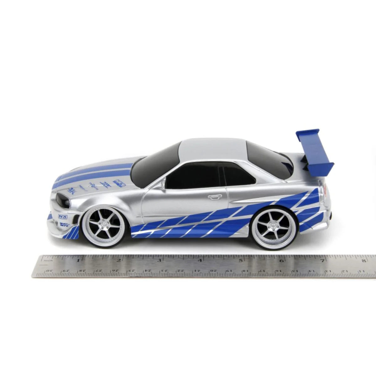 Fast & Furious 2002 Nissan Skyline GT-R (BNR34) 1:24 Scale Remote Control Model Car - Image 8