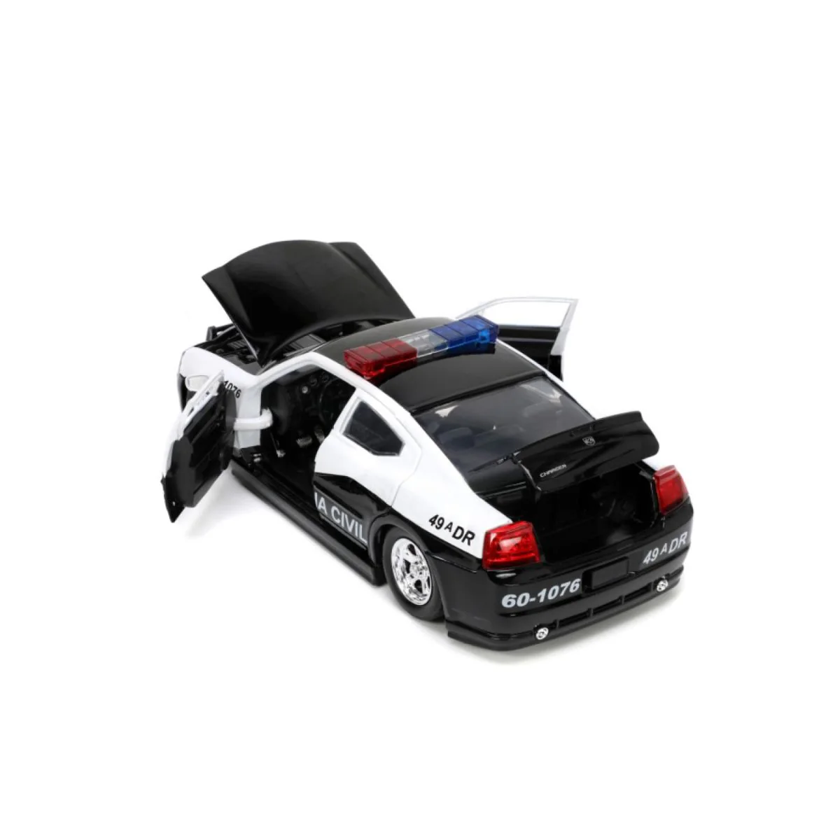 Fast & Furious 2006 Dodge Charger Police Car 1:24 Scale Diecast Model Car - Image 6