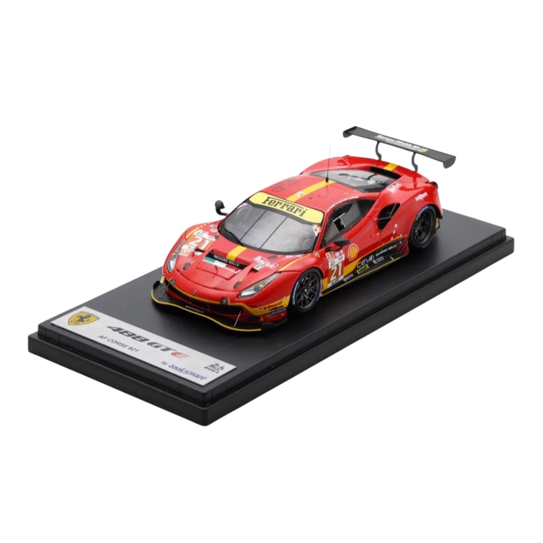 Ferrari 488 GTE EVO No.21 AF Corse 24H Le Mans 2023 S. Mann J. Piguet U. de Pauw - 1:43 Scale Resin Model Car