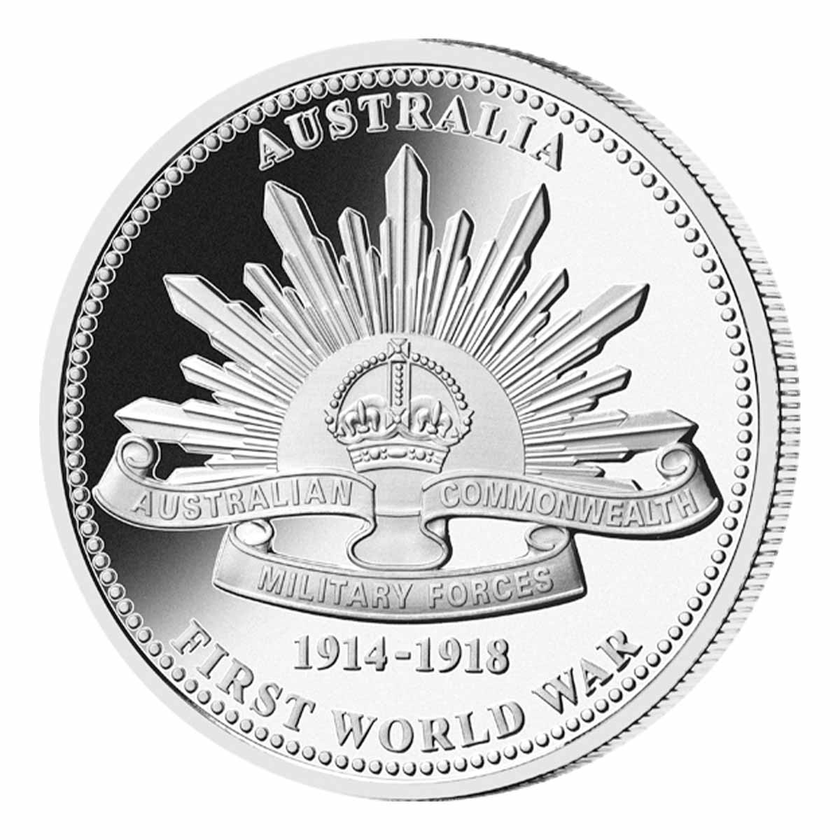 First World War HMAS Sydney Silver Prooflike Commemorative - Image 2