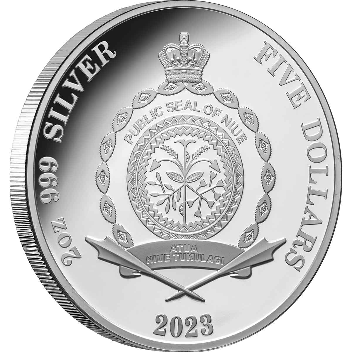 Forces of Nature 2023 $5 Meteorite Ultra High Relief 2oz Silver Proof Coin - Image 2