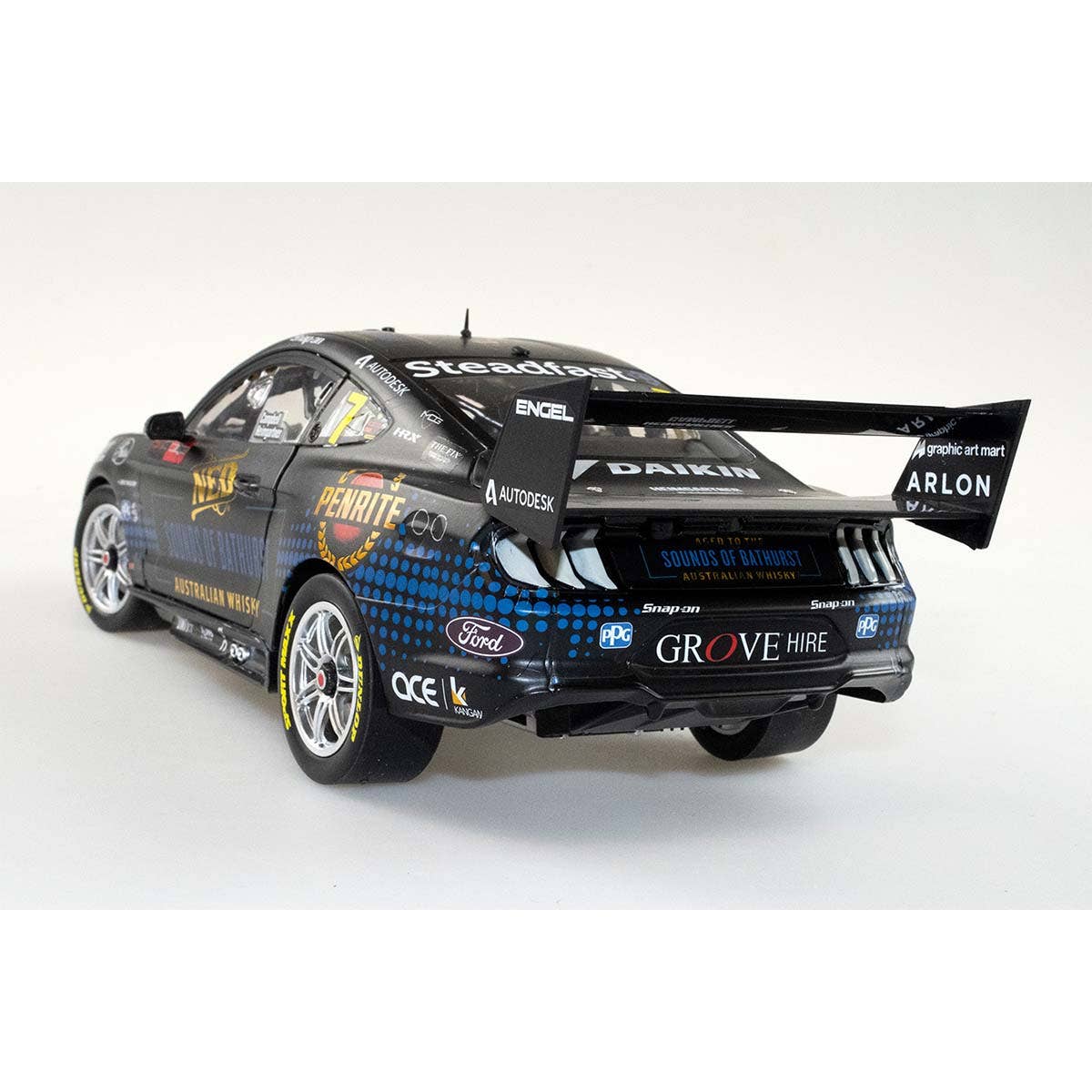 FORD GT MUSTANG - NED RACING - HEIMGARTNER/CAMPBELL #7 - 2021 REPCO Bathurst 1000 - 1:43 Scale Diecast Model Car - Image 2
