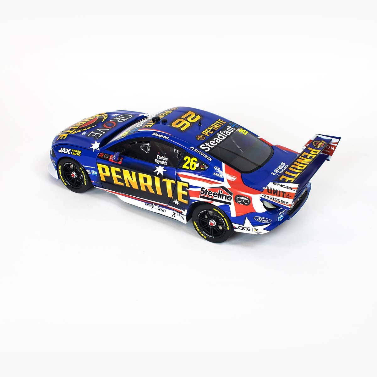 FORD GT MUSTANG - PENRITE RACING - REYNOLDS/YOULDEN #26 - 2021 REPCO Bathurst 1000 - 1:43 Scale Diecast Model Car - Image 4