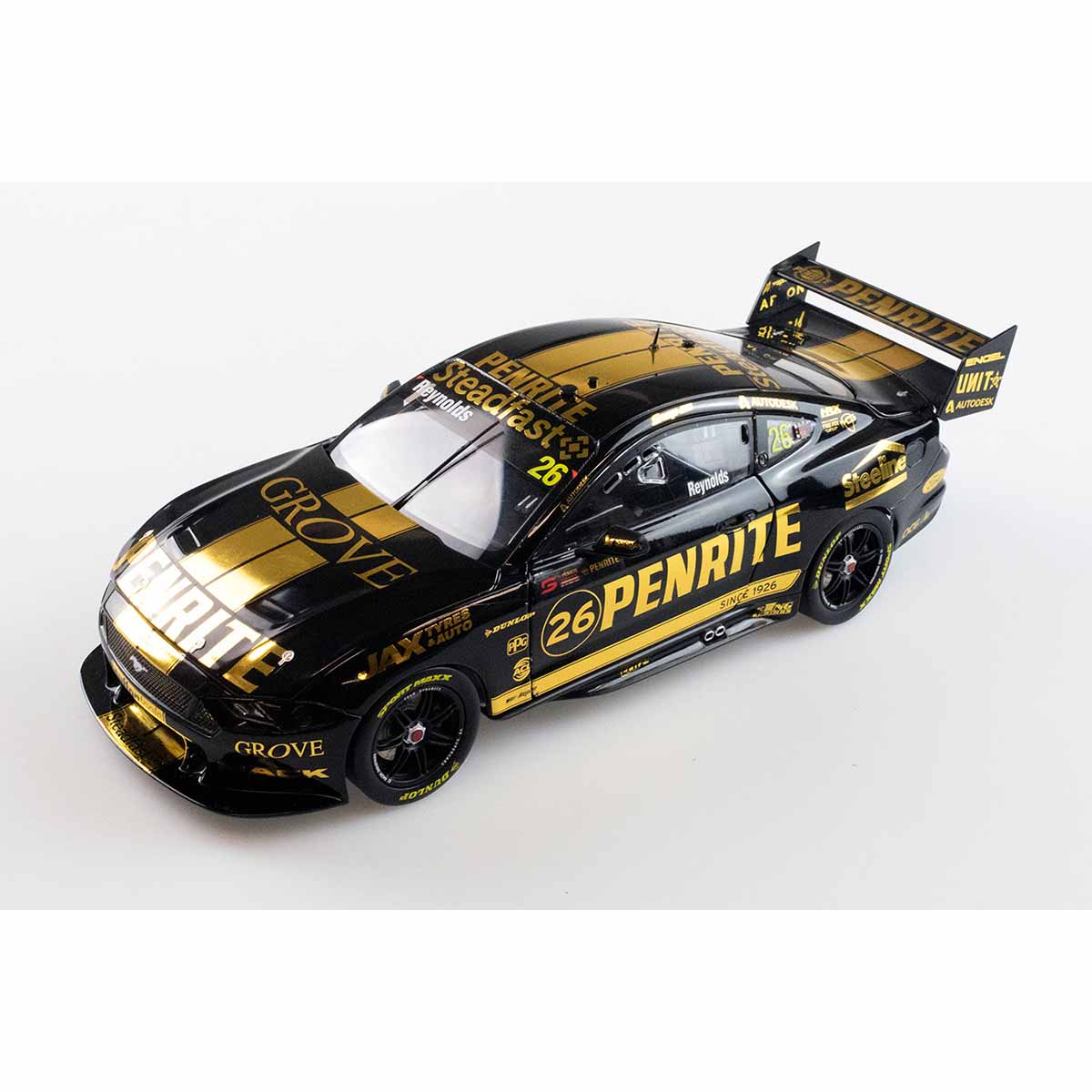 Ford Mustang - #26 David Reynolds - Penrite Racing - 3rd, Race 5, 2021 Penrite Oil Sandown SuperSprint - 1:43 Model Car - Image 3
