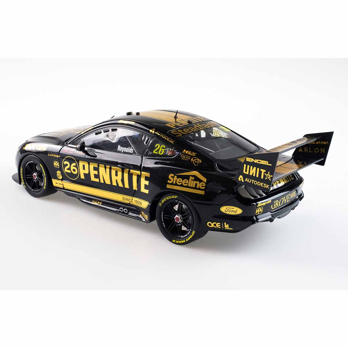 Ford Mustang - #26 David Reynolds - Penrite Racing - 3rd, Race 5, 2021 Penrite Oil Sandown SuperSprint - 1:43 Model Car - Image 4