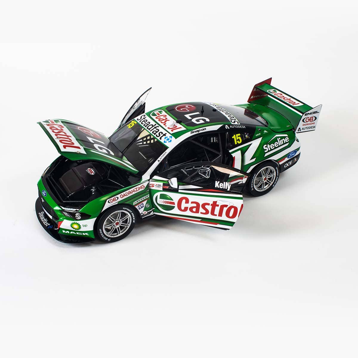 Ford Mustang - Castrol Racing - #15, R.Kelly - Race 26, 2020 Repco SuperSprint The Bend - 1:18 Scale Diecast Model Car - Image 2