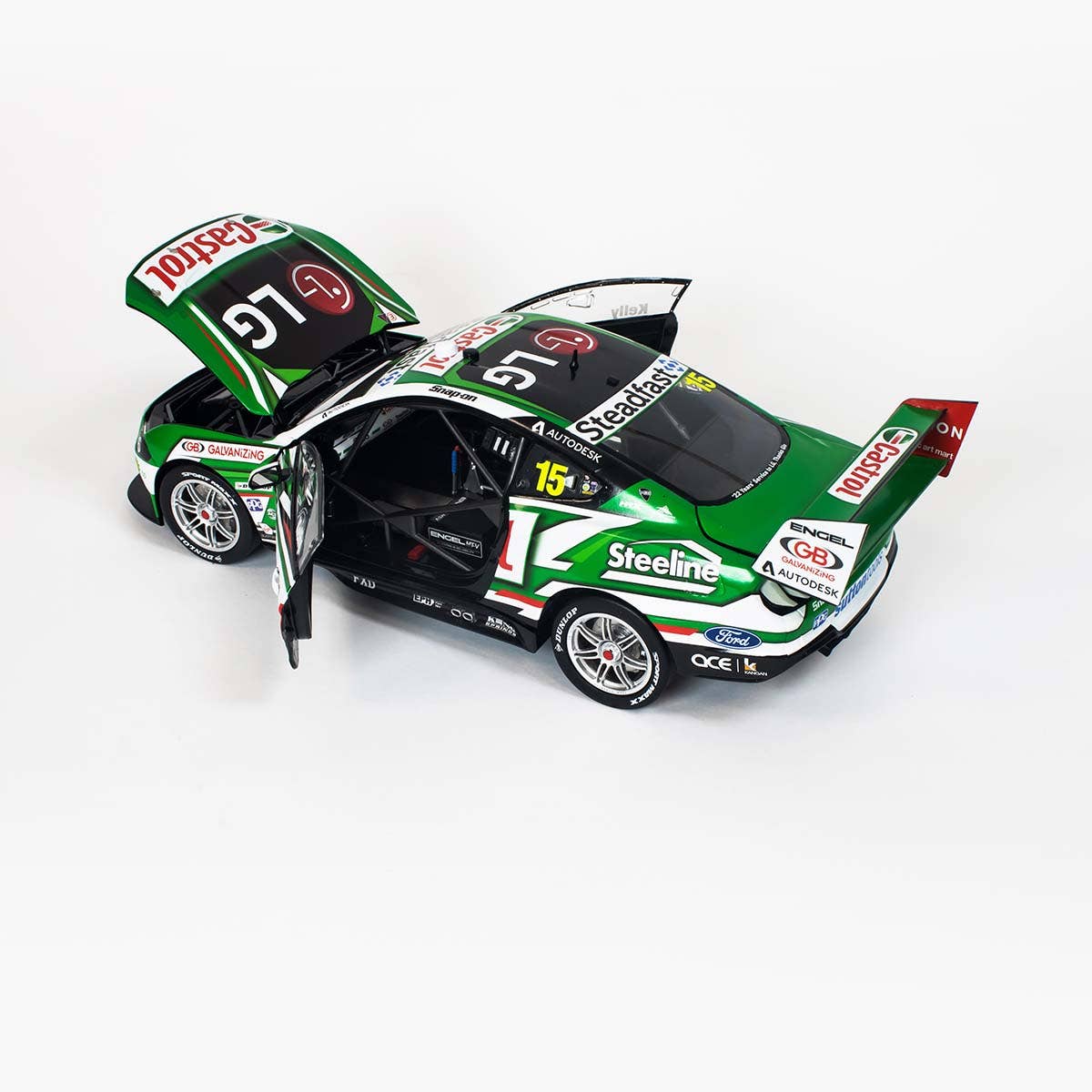 Ford Mustang - Castrol Racing - #15, R.Kelly - Race 26, 2020 Repco SuperSprint The Bend - 1:18 Scale Diecast Model Car - Image 7