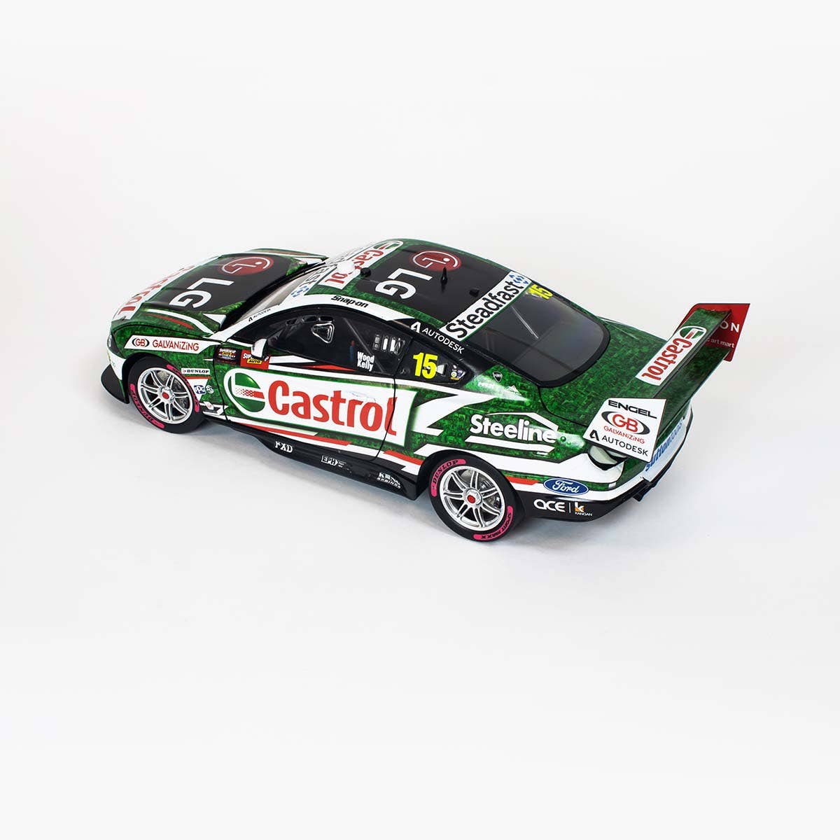 Ford Mustang - Castrol Racing - #15, R.Kelly - Race 31, 2020 Supercheap Auto Bathurst 1000 - 1:43 Scale Diecast Model Car - Image 4