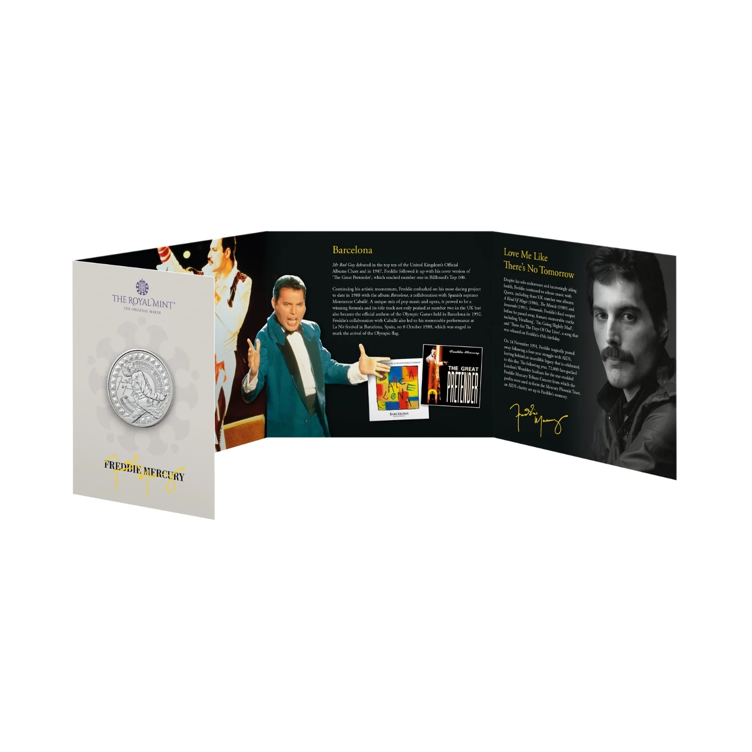 Great Britain Freddie Mercury 2025 £5 Cupro-Nickel Brilliant Uncirculated Coin - Image 3