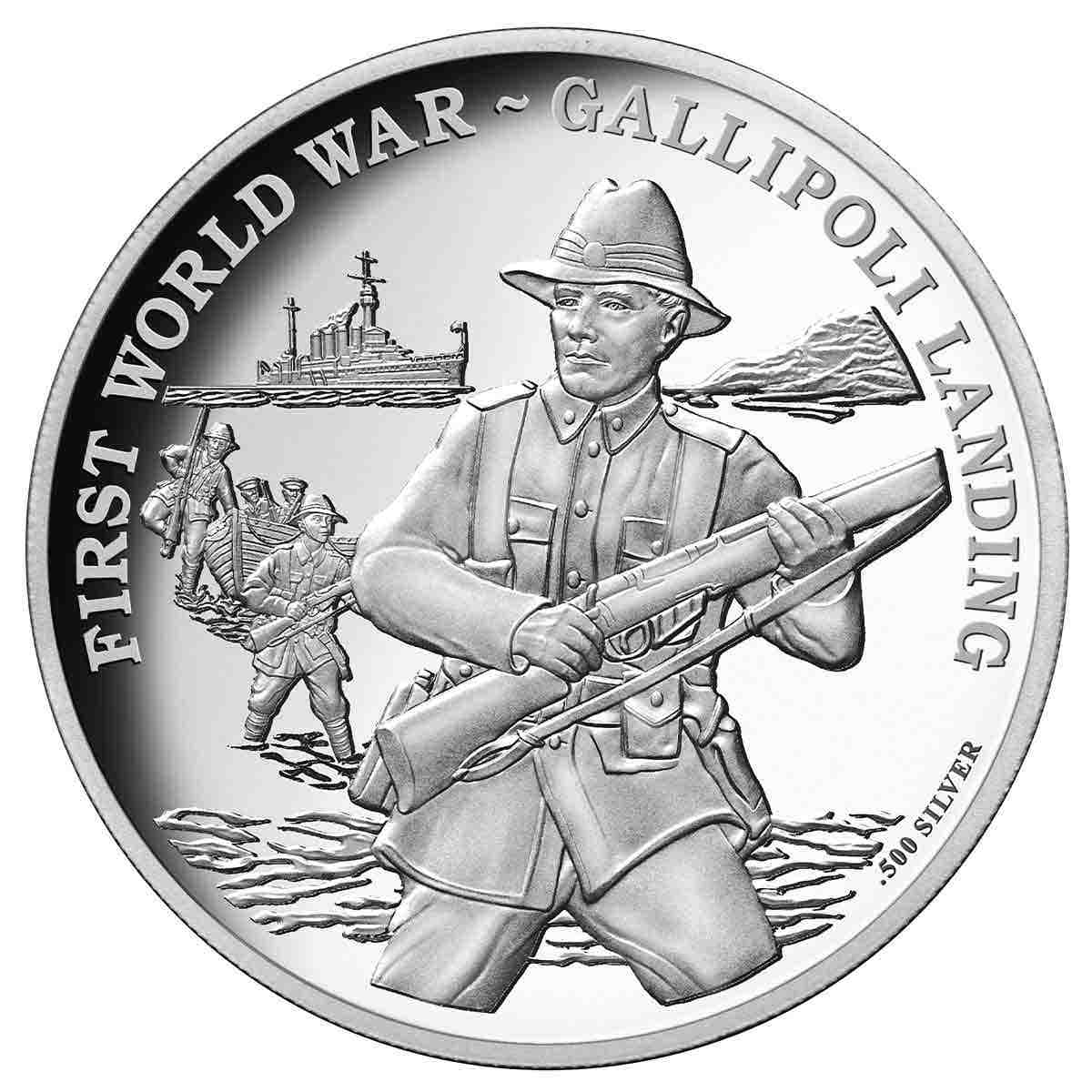 Gallipoli Landing 2017 $10 Silver-Plated Coin - Image 3