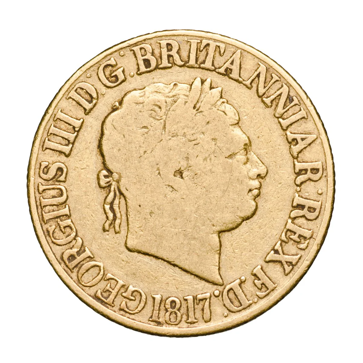 George III 1817 Gold Sovereign good Fine