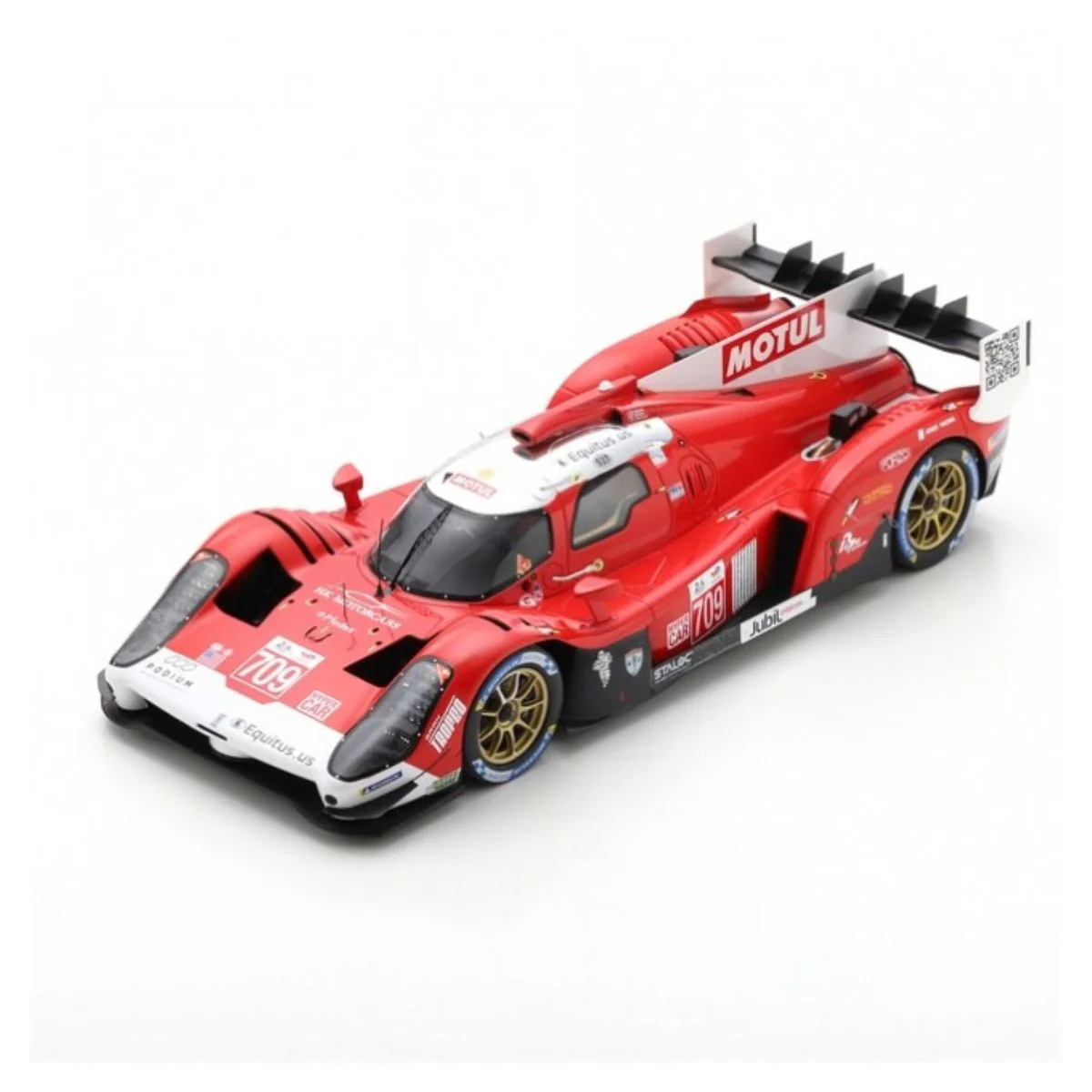 Glickenhaus 007 LMH No.709 Glickenhaus Racing - 3rd 24H Le Mans 2022 - R. Briscoe - R. Westbrook - F. Mailleux. With Acrylic Cover - 1:18 Scale Resin Model Car