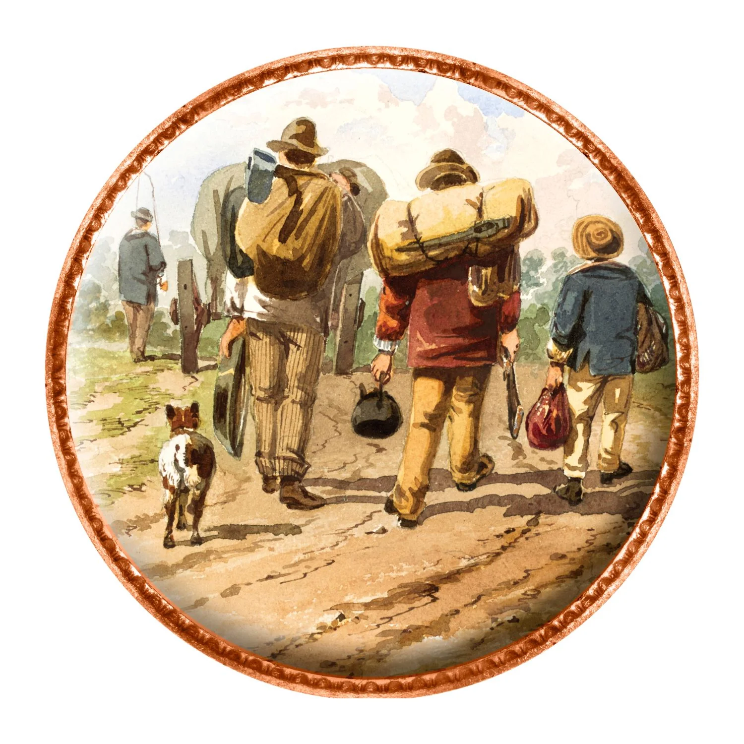 Gold Rush - The Paintings of S.T. Gill Enamel Penny 5-Coin Collection - Image 6