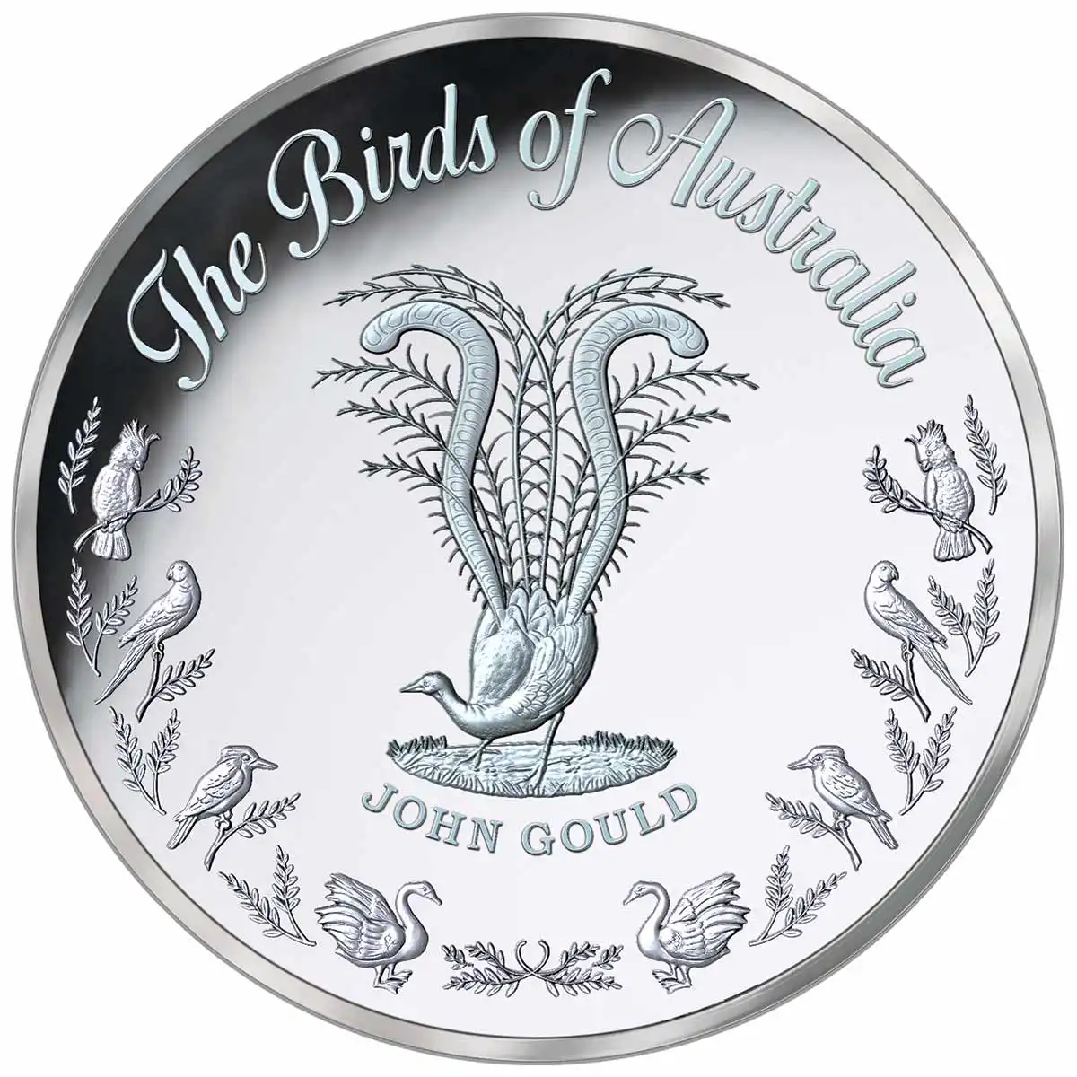 Birds of Australia Rainbow Lorikeet Silver-plated Prooflike Commemorative - Image 2