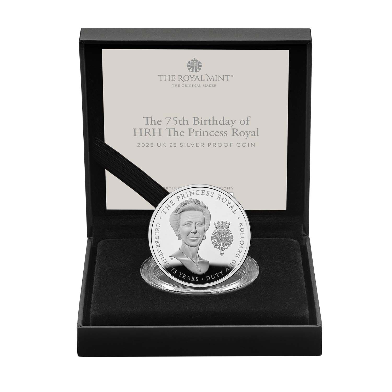 Great Britain 75th Birthday of Princess Anne 2025 £5 Silver Proof Coin - Image 3