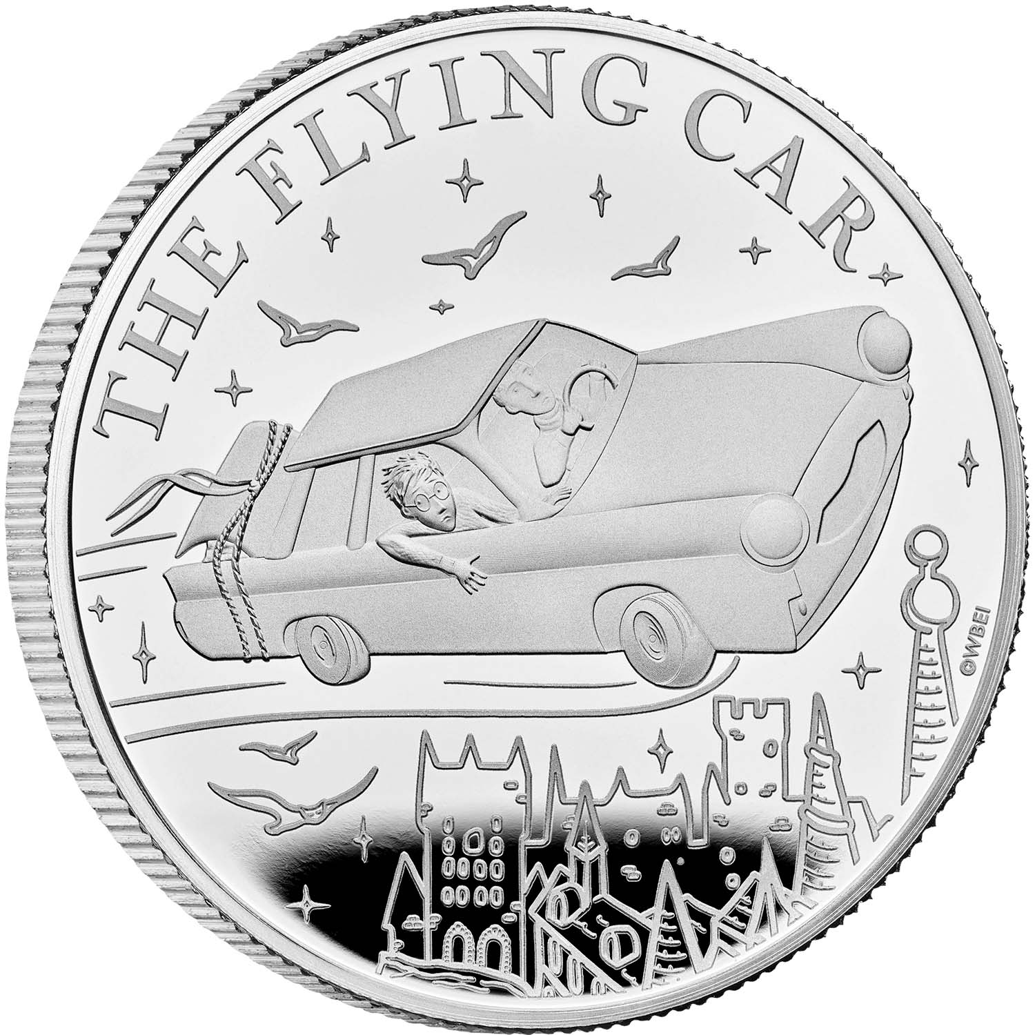 Great Britain Harry Potter Flying Car 2025 £2 1oz Silver Proof Coin