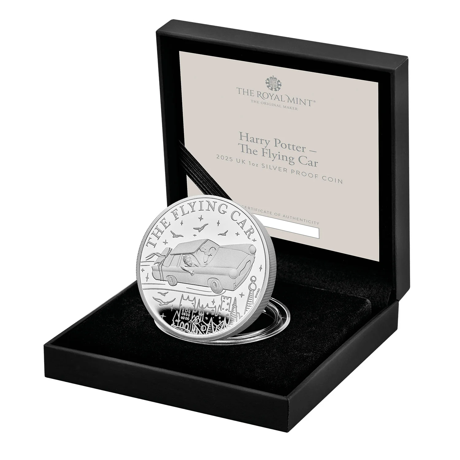 Great Britain Harry Potter Flying Car 2025 £2 1oz Silver Proof Coin - Image 2