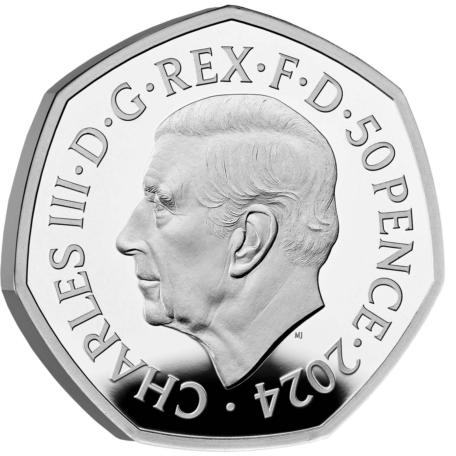 Great Britain Ice Age Giant Deer 2024 50p Silver Proof Coin - Image 2