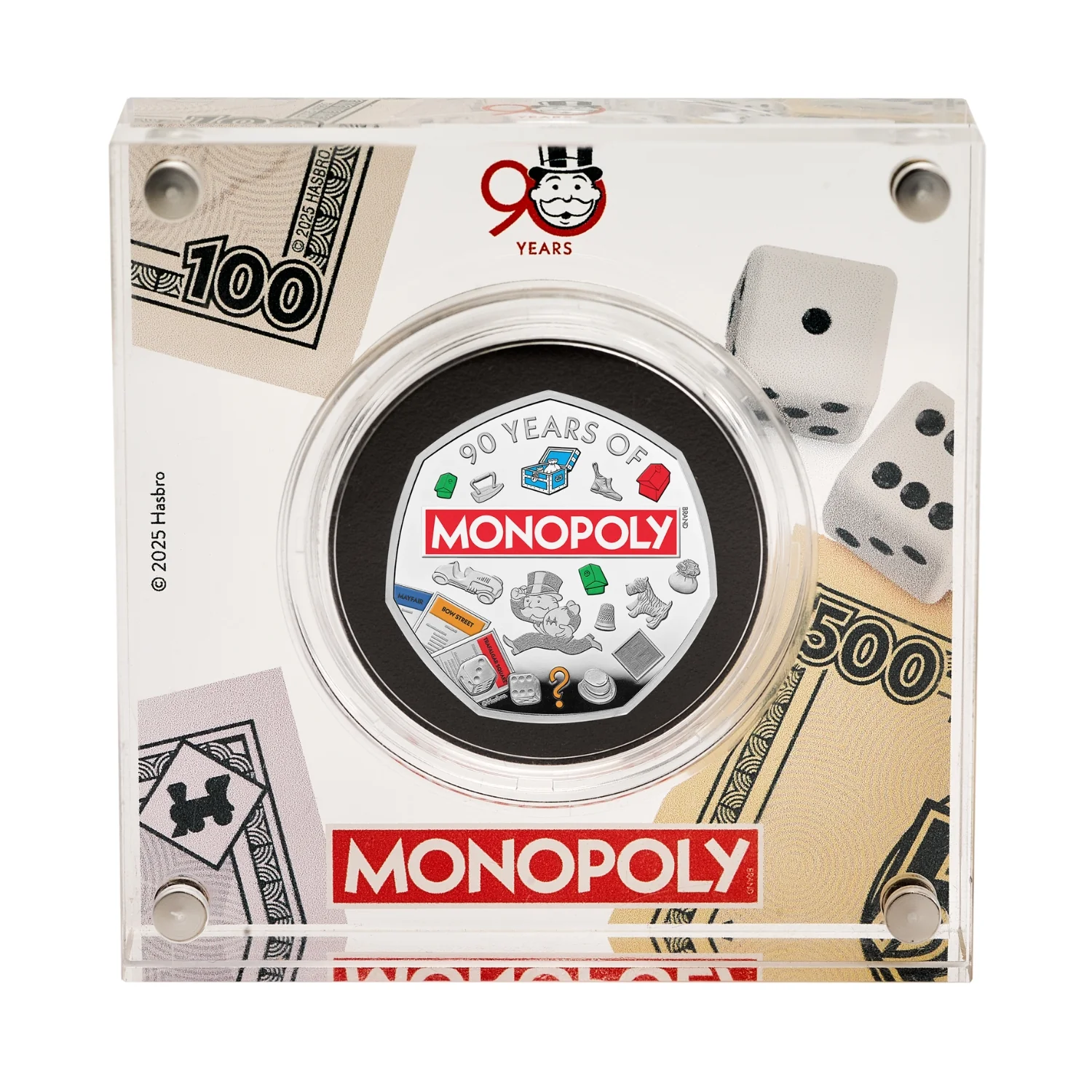 Great Britain Monopoly 90th Anniversary 2025 50p Colour Silver Proof Coin - Image 4
