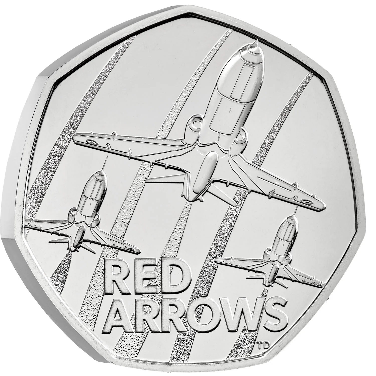 Great Britain Red Arrows 2024 50p Cupro-Nickel Brilliant Uncirculated Coin