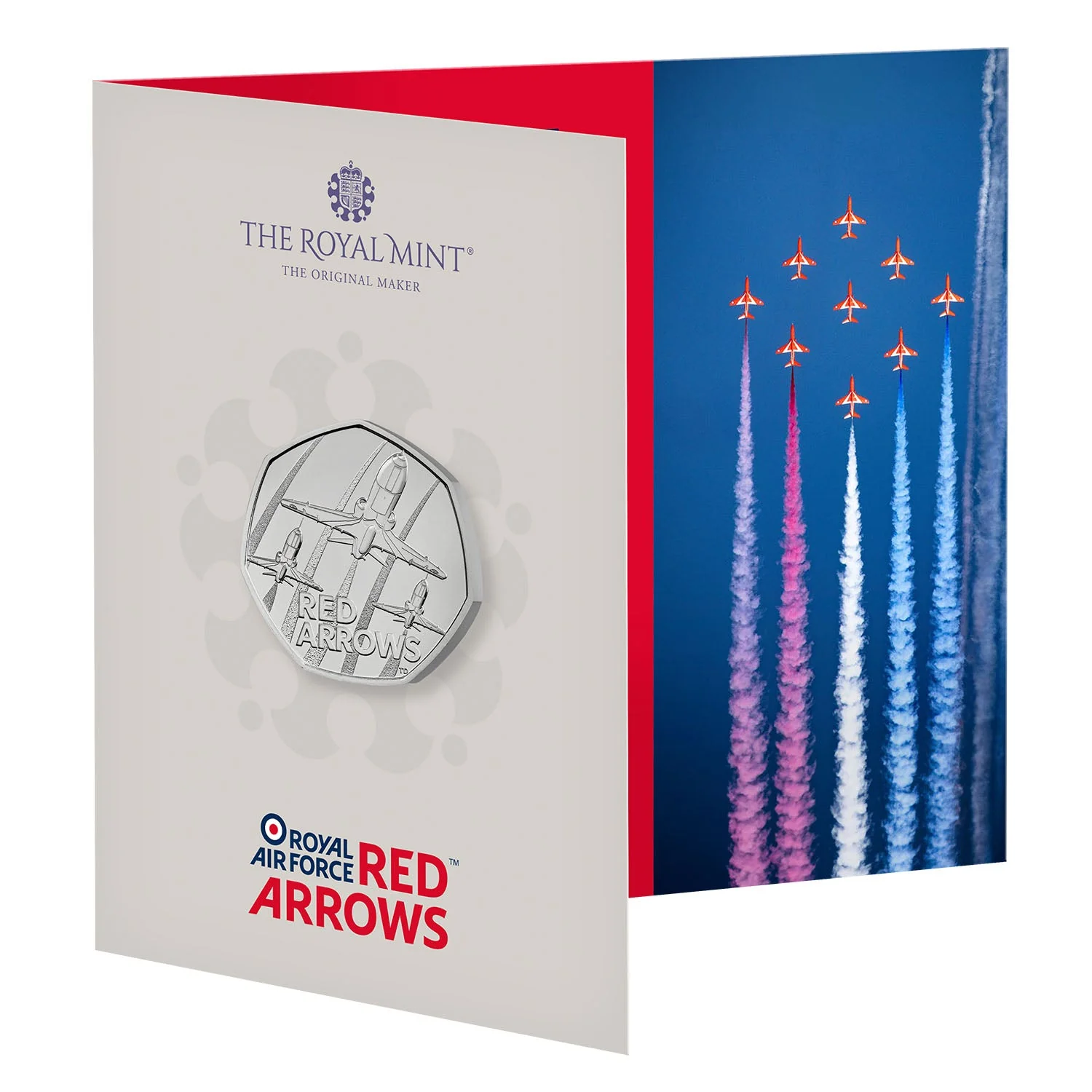 Great Britain Red Arrows 2024 50p Cupro-Nickel Brilliant Uncirculated Coin - Image 3